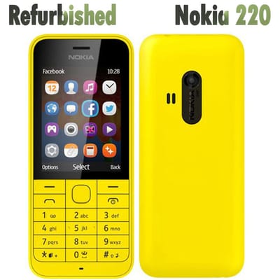 Gereviseerde Nokia Originele Nokia 220 (2014) Dual SIM mobiele telefoon Simple Set rood