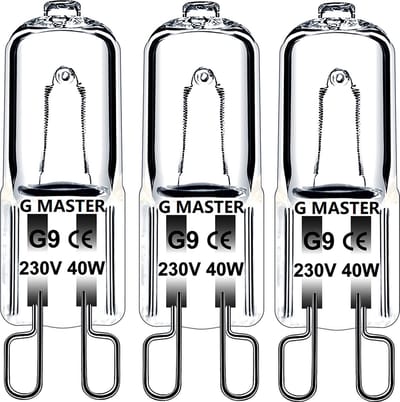 G Master - PRO G9 Halogeen lichtbron - 230V - Warm Wit Licht - Dimbaar - 40w - Halogeen lamp -(3 STUKS)