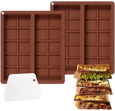 Dailygoods- Chocoladevorm Siliconen - Diepe Chocoladevorm - Snoepvormpjes Siliconen - Mallen voor Zelfgemaakte Chocolade - Vaatwasserbestendig - Temperatuurbereik -40 tot 230 Graden Celsius - Snoepvorm