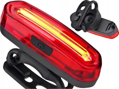 Fietslamp Rood + Wit - oplaadbaar - Extra helder