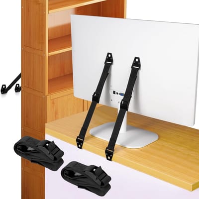 Anti-Tilt Beugels voor TV en Meubels, 2 Stuks, Verstelbare Veiligheidsbeugels voor Kinderen, Stevige Wandmontage voor Flat Screen en Meubelbeveiliging