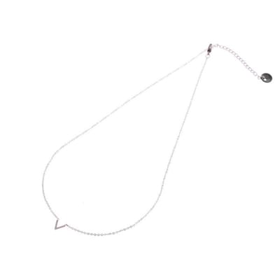 Go Dutch label ´V´ ketting N7073-1 Zilver