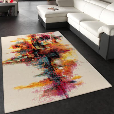 Paco Home Vloerkleed Woonkamer Laagpolig Modern Vintage Patroon Abstract Veelkleurig 200x290 cm