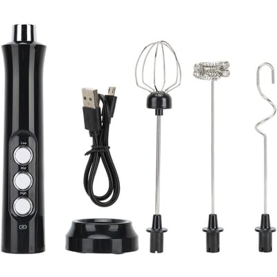 Elektrische Melkopschuimer Handheld Automatische Eierklopper Melkopschudder USB Opladen
