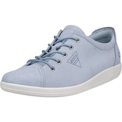 Ecco Soft 2.0 Sneakers blauw Nubuck