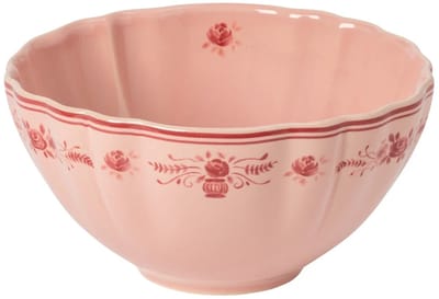 Costa Nova Portugees Aardewerk kom soup/ceral Vila Roze Rood D16.2 H8.2 cm