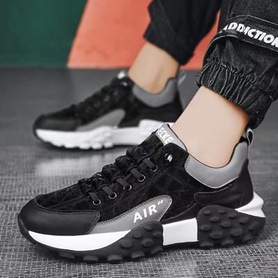 Heren Hardloopschoenen Mode Casual Heren Sneakers Comfortabele Instapper Platform Herenschoenen Ademende Outdoorschoenen Nieuw Hot 46 beige