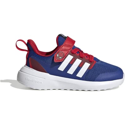adidas Sportswear adidas x Marvel FortaRun 2.0 Spider-Man Cloudfoam Schoenen met Elastische Veters en Klittenband - Kinderen - Blauw - 21