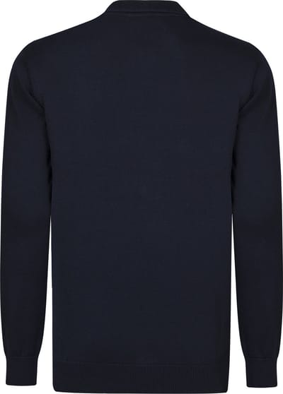 Felix Hardy Gebreide Polo Trui - Polo Kraag - Sweater - 100% Katoen Heren Navy - M