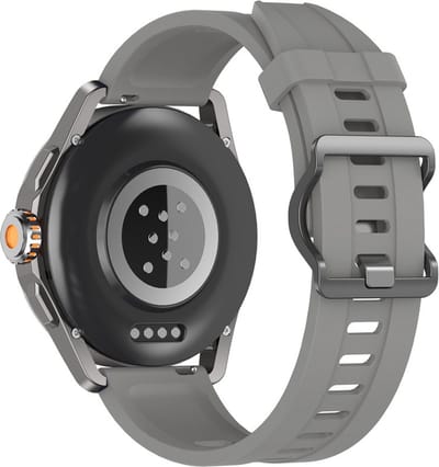 Siliconen bandje - geschikt voor Xiaomi Mi Watch / Watch 2 (PRO) / Watch S1 / Watch S1 Pro / Watch S2 / Watch S3 / Watch S4 / Watch S5 / Haylou / Redmi Watch 5 Active & Lite - titanium grijs
