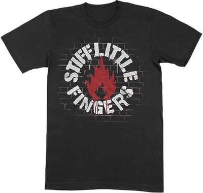 Stiff Little Fingers - Wall Heren T-shirt - M - Zwart