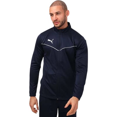 Puma Heren Team Rise Vochtregulerende Reguliere Trainingsjas (Marineblauw)
