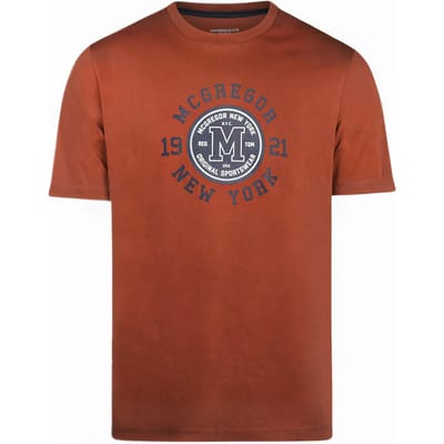McGregor T-shirt Chesnut Size: S | Printed T-Shirts Outlet | Heren | Bruin