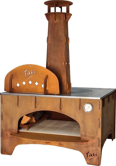 Fikki Level - pizza oven voor buiten van cortenstaal