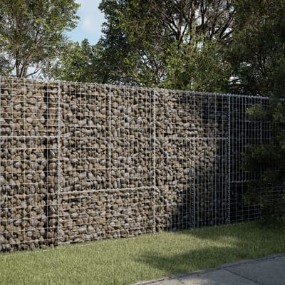 vidaXL - Schanskorf - 200x100x150 - cm - gegalvaniseerd - ijzer - zilverkleurig