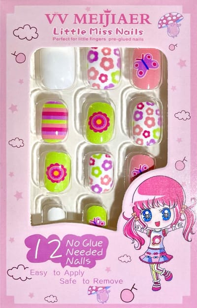 Plaknagels | Nepnagels | Kinderen | Geen Lijm Nodig | Hartjes