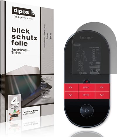 dipos – Matte Privacy Screenprotector geschikt voor Beurer EM 59 | Anti-Spy Beschermfolie