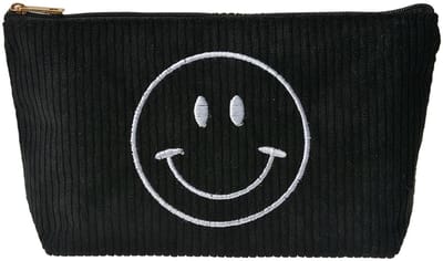 Clayre & Eef Toilettas Dames 20x5x12 cm Zwart Synthetisch smile
