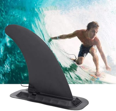 Surfplankvinnen - Stand Up Paddle Board-vinnen - 2-pack - Universeel verwijderbaar - Gemaakt van veilig nylon - Voor stand-up paddleboarden en kajakken - Accessoires voor surfplanken en paddleboards - Zwart
