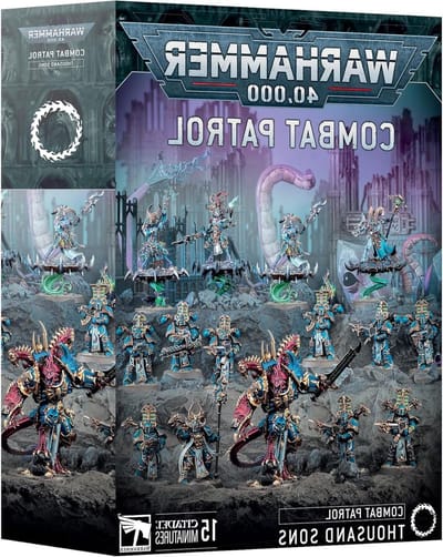 Combat Patrol Thousand Sons - Miniaturen Set - Hobby Bouwen - 15 Plastic Figuren - One Size - Blauw paars