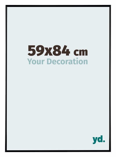 Your Decoration - Fotolijst 59x84 cm - Kunststof - Zwart Hoogglans - Evry