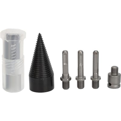 5 Stuks Brandhout Houtkloofboor Staal Hout Kloven Stammen Bits Verwijderbare Stalen Boor 50mm 42mm / 1.65in