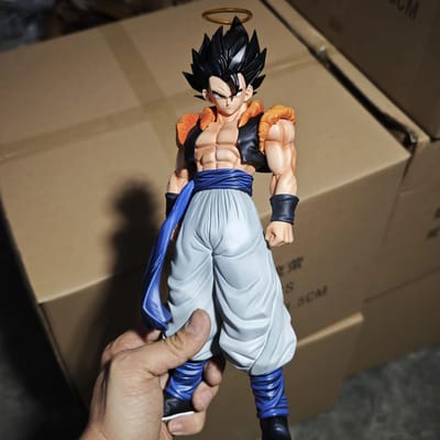 Dragon Ball Gogeta Super Saiyan Figuur Anime Perifere Standbeeld Verzamelsieraad Bureauornament Speelgoed Cadeau Voor Anime Fans Otaku Figuur 30.5cm black