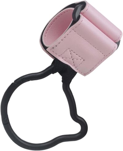 Kinderwagen Haken - Baby tas clips - Tassen Dragen - Unieke beer vorm - 18 x 12 cm - Roze