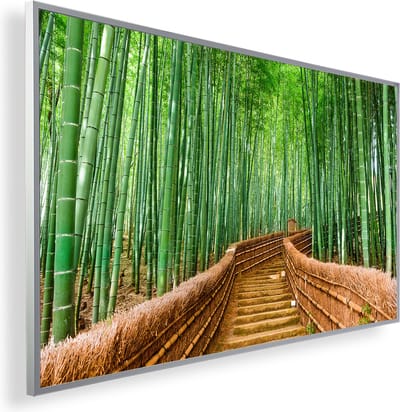 Infrarood Verwarmingspaneel 300W met fotomotief en Smart Thermostaat (5 jaar Garantie) - Japan Bamboo 182