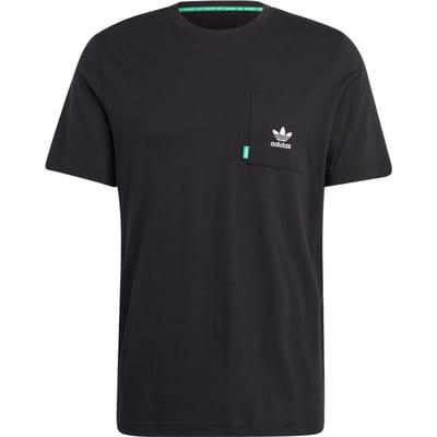 Adidas Originals Essentials+ Made With Hemp T-shirt met effen logo, herentop, zwart HR8623 L black