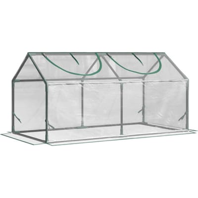 4goodz Outsunny foliekas met venster, pvc kweekkas 120x60x60 cm,