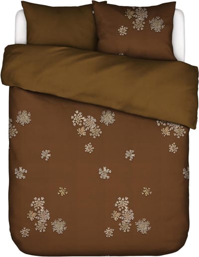 ESSENZA Lauren Dekbedovertrek Cinnamon - Lits-Jumeaux XL – 260x200/220 cm