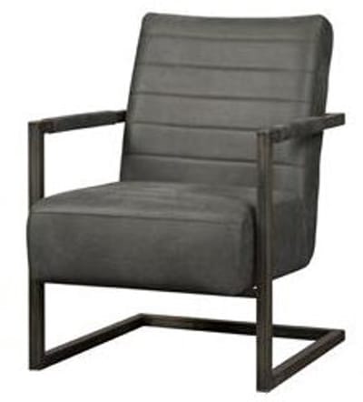 Tower Living Fauteuil Rocca Bull Antraciet