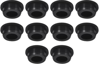 Dailygoods- Knopplug 10 Stuks - Waterdichte Rubber - Temperatuurbestendig tot 250 °C - Eenvoudig te Installeren - Verstelbaar voor Strakkere Pasvorm - Hoogwaardig Siliconenrubber - Rubberen Stop