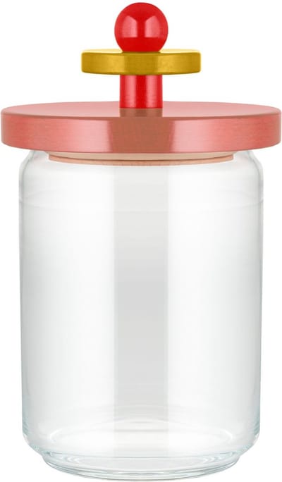 Alessi Voorraadpot Twergi - ES16/100 2 - Roze - ø 12 cm / 1 Liter - door Ettore Sotsass