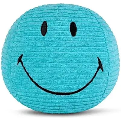 Bon Ton Toys Smiley - Knuffel Corduroy Teal - 13 cm