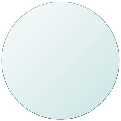 Gehard Glas Tafelblad Rond - Ø 400 mm - Transparant Veiligheidsglas - 8 mm Dik - Hittebestendig en Stootvast Glazen Blad voor Salontafel, Bijzettafel en Tuintafel - Tafelbladbeschermer