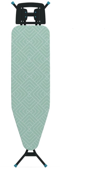 Widex Strijkplank Maat S 110 x 33 cm – Verstelbaar in Hoogte (9 standen) – Kinderslot - Strijkplanken – Stoomdoorlatende strijkplankhoes – Stevig Frame – Oeko-Tex & Better Cotton