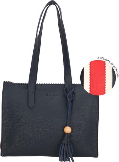 Charm London Covent Garden Shopper - Donkerblauw-Wit-Rood