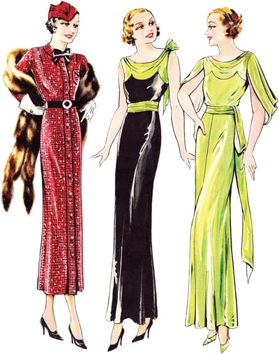 Naaipatroon Jurken - Vintage Mode - Dameskleding Maken - Origineel Ontwerp - Buste 915 cm - Zwart Wit