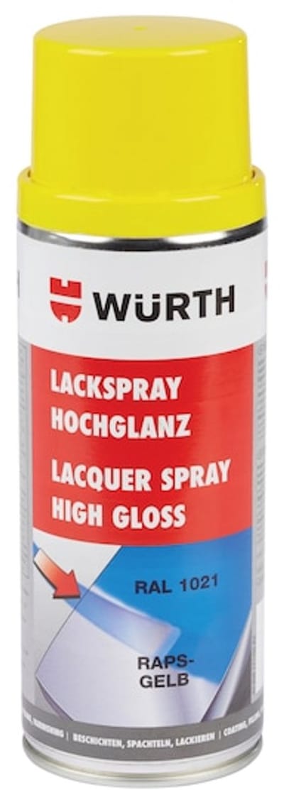 Wurth - Lakspray nitroalkydkwaliteit hoogglans - lakspray, hoogglans inhoud 400 ml