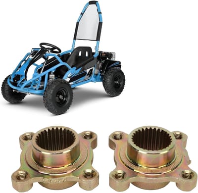 Aramox Een Paar Strand Wielnaaf Flens Achteras Hub 4 Gaten 28T Flens Hub Voor Atv Strand Auto Vier Wiel Kart
