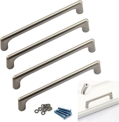 Robuuste 320mm Zilveren Handgreep van Zink Legering voor Keukenladen en Kasten - Set van 4 Stuks, Perfect voor Modern Meubilair en Interieurdecoratie