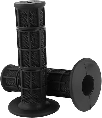 Motorfiets Handgrepen - Stuurhoezen - Comfortabel Rijden - Antislip Siliconen - 22mm 7/8 inch - Zwart