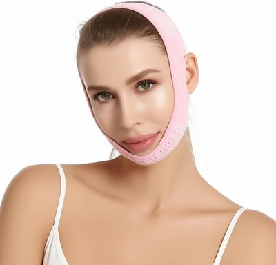 Herbruikbaar V-Lijn Lifting Masker voor Gezicht en Kin – Dubbele Kin Reductie