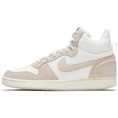 Nike Court Borough Mid Premium Sail Light Orewood Brown Dames Sneakers 844907-101 36 white