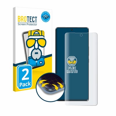 BROTECT - Screenprotector voor Honor 70 - Folie Beschermfolie matte volledig dekking 2 Stuks
