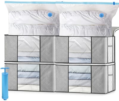 Dailygoody - Opbergdozen - Kleding en Beddengoed - Ruimtebesparend - Opvouwbaar - Vacuümzakken - Perfect voor Organisatie - 9 stuks