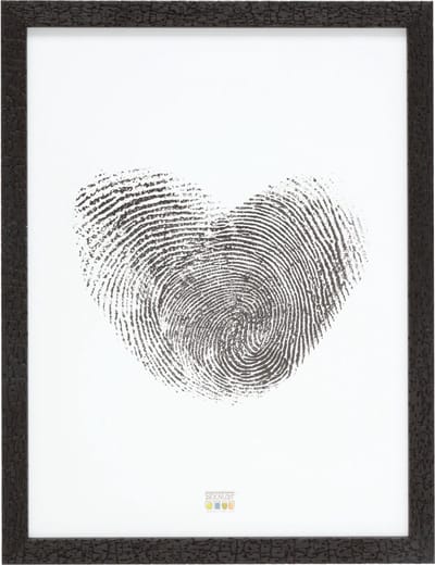 Deknudt Frames fotolijst S45RL2 - zwart - burned wood look - 40x50 cm