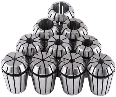 Dailygoods- Collet Set 10 Stuks - ER20/ER11 Spantang - CNC Gereedschap - 65Mn Veerstaal - Diverse Maten 3mm/1/8"/4mm/5mm/6mm/1/4"/8mm/10mm/12mm